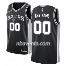 Camiseta Hombre San Antonio Spurs Personalizadas Nike 2017-18 Negro Swingman